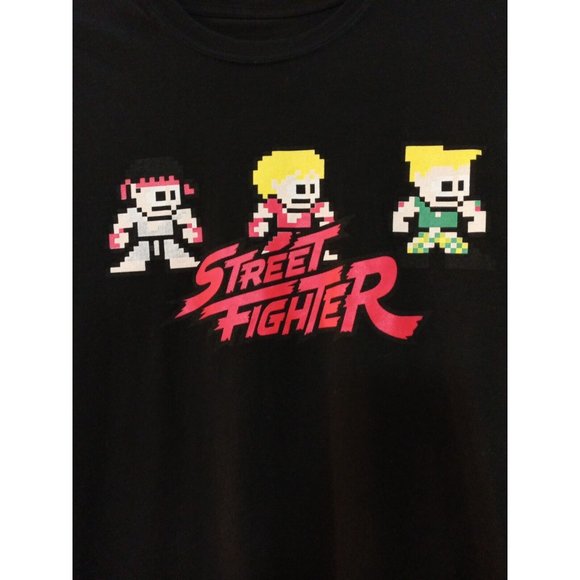 Women's Capcom Street Fighter Gamer Black T-shirt Size Small - Picture 2 of 6